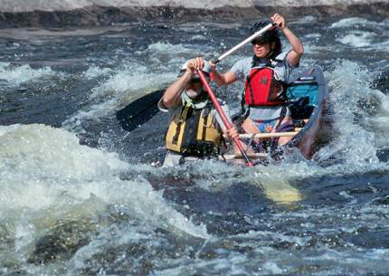 marty and ann in blue chute